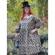 dress 55808 EDINA Walnut with large dots cotton Ewa i Walla - 4