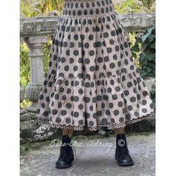skirt 22193 TRESS Walnut with large dots cotton Ewa i Walla - 1