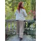 pantalon 11394 BRENDA sergé de coton Marron Ewa i Walla - 5