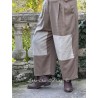 pants 11394 BRENDA Walnut cotton twill Ewa i Walla - 2