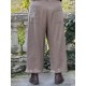 pantalon 11394 BRENDA sergé de coton Marron Ewa i Walla - 3