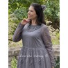 dress 55828 MELODY Dim grey flower tulle Ewa i Walla - 11