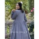 dress 55825 SABINA Dim grey linen Ewa i Walla - 15