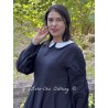 tunic 44931 ODINA Black linen Ewa i Walla - 21