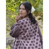 tunic 44920 ADITA Dark mauve with large dots cotton Ewa i Walla - 8