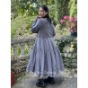 dress 55824 SANNY Dim grey linen Ewa i Walla - 1