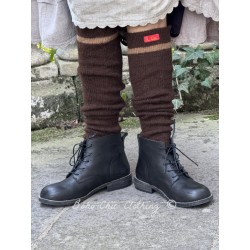 leg warmer 77573 ODELE Dark brown alpaga wool Ewa i Walla - 1