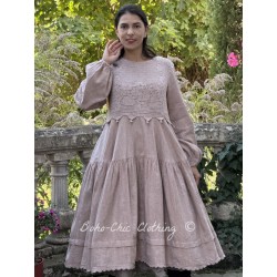 dress 55824 SANNY Dust pink linen
