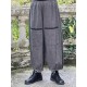 pants GUS Black linen Les Ours - 2