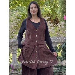 jacket QUENETTE Aubergine corduroy