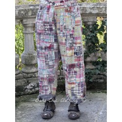 pantalon Miner in Madras Rainbow Magnolia Pearl - 1