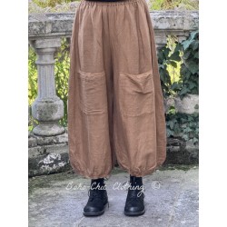 pantalon GUS lin Cannelle