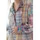 robe Tora in Madras Rainbow Magnolia Pearl - 15