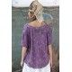 T-shirt Nectar Floral in Agate Magnolia Pearl - 16