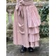 skirt GENTIANE Pink linen and organza Les Ours - 1