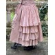 skirt GENTIANE Pink linen and organza Les Ours - 2