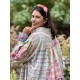 robe Tora in Madras Rainbow Magnolia Pearl - 7