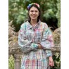 robe Tora in Madras Rainbow Magnolia Pearl - 3