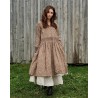 dress 55813 HILDE Dark brown flower print linen Ewa i Walla - 2