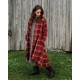 coat 66746 TUULA Red checked wool Ewa i Walla - 2