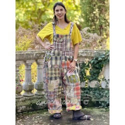 overalls Patchwork Love in Madras Green Magnolia Pearl - 1