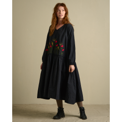 robe 55886 ALEXANDRA coton Noir Ewa i Walla - 1