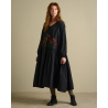 dress 55886 ALEXANDRA Black cotton