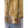chemise Boyfriend in Sunshine Plaid Magnolia Pearl - 31
