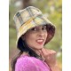 hat Patchwork Hunter in Madras Rainbow Magnolia Pearl - 12