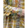 chemise Boyfriend in Sunshine Plaid Magnolia Pearl - 38