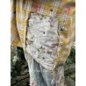 chemise Boyfriend in Sunshine Plaid Magnolia Pearl - 41