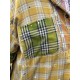 chemise Boyfriend in Sunshine Plaid Magnolia Pearl - 47