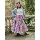 skirt Spirit Warrior Pissarro in Madras Allium Magnolia Pearl - 7