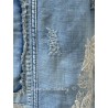 jean's Lace Embroidery Miner in Washed Indigo Magnolia Pearl - 25