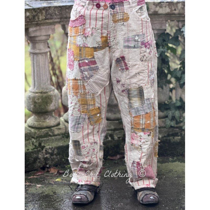 pants Patchwork Miner in Encore - Boho-Chic Clothing