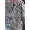 shirt Checked Top in Faded Cottage