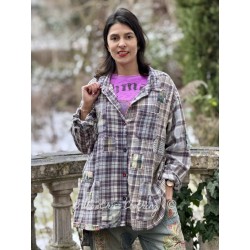 chemise Adison in Madras Blue