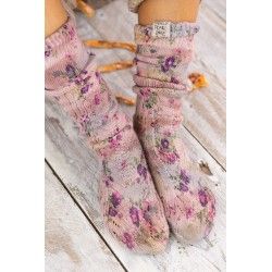 socks Floral in Blush Roses