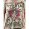 T-shirt Mother Teresa in Strawberry Roses Magnolia Pearl - 13