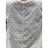 blouse 44963 MATILDA Blue polka dots cotton voile Ewa i Walla - 1