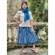 scarf 77592 JUDY Dark blue cotton gauze Ewa i Walla - 7