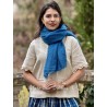 scarf 77592 JUDY Dark blue cotton gauze Ewa i Walla - 1