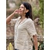chemisier 44954 IRIS lin Bone white Ewa i Walla - 3