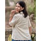 blouse 44954 IRIS Bone white linen Ewa i Walla - 4