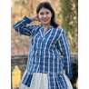 jacket 66752 BETTY Checked cotton Ewa i Walla - 3