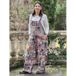 overalls Love in Madras Rainbow Magnolia Pearl - 1