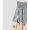 skirt 22212 MILLA Blue striped cotton Ewa i Walla - 17