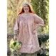 dress tunic LIME Vintage pink liberty cotton Les Ours - 5