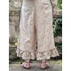 pants GOYAVE Pink beige liberty cotton Les Ours - 11