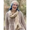 écharpe PAULINE voile de coton Liberty beige rosé Les Ours - 3